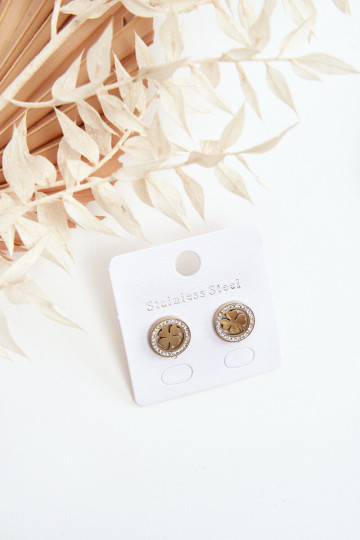 Náušnice z nerezové oceli zlaté barvy 2
