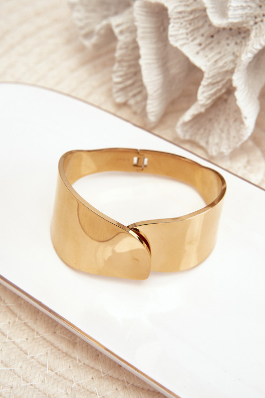 Gładka  z nerezové oceli zlaté barvy