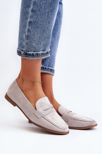   mokasíny šedá Olevin 2