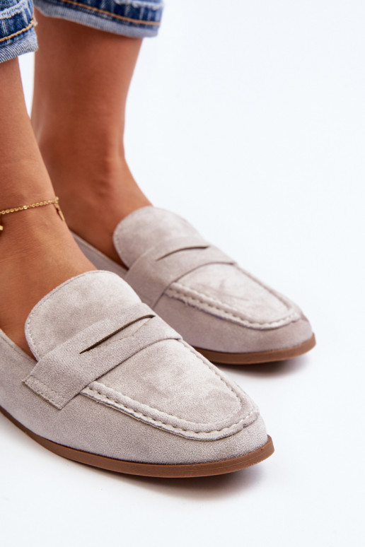   mokasíny šedá Olevin