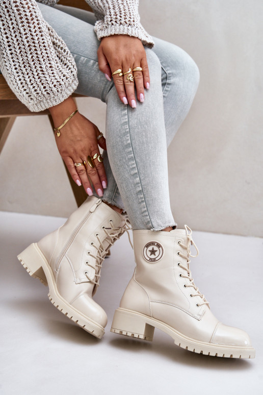 boty   zateplené béžové Soratta