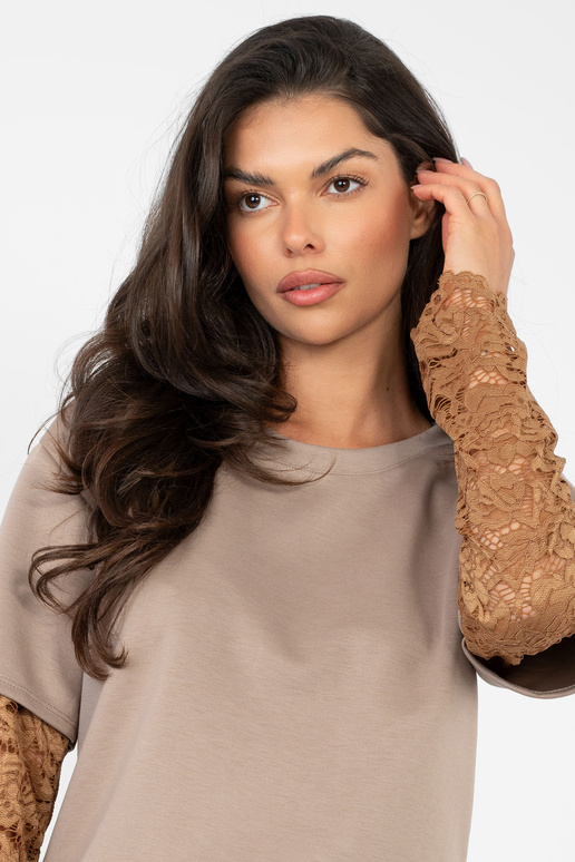 Halenka tmavě pískové barvy