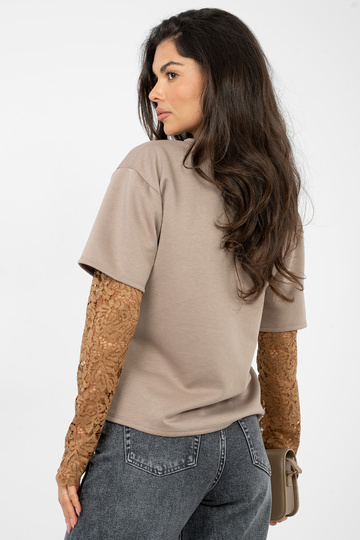 Halenka tmavě pískové barvy 2