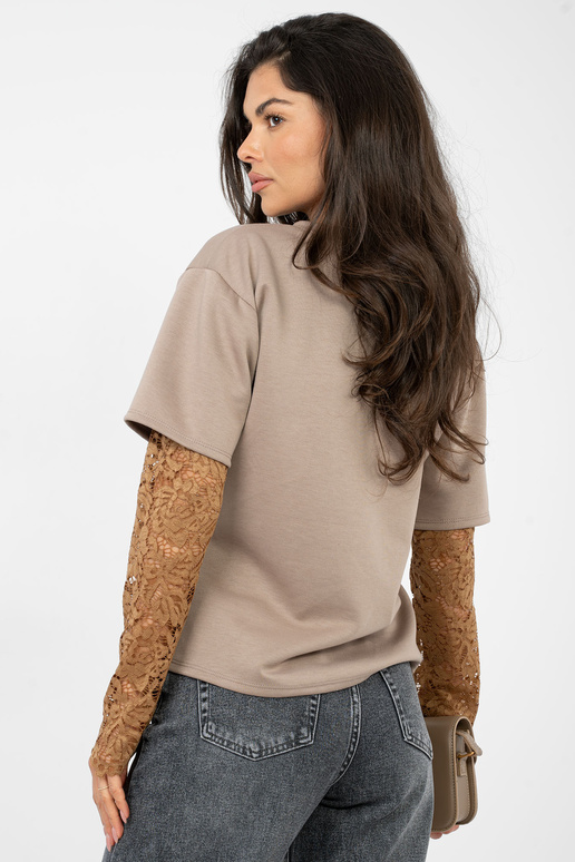 Halenka tmavě pískové barvy