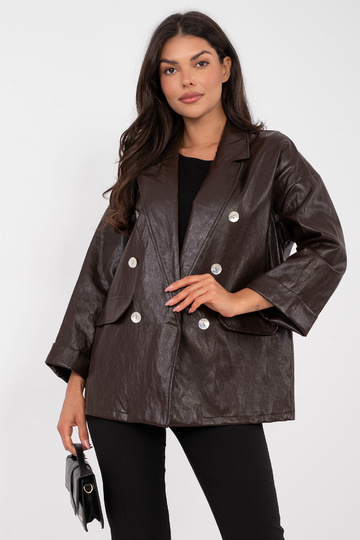 Tmavě hnědý sako 2