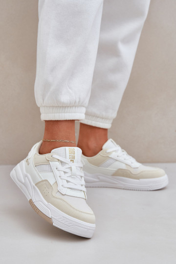 Tenisky s platformou Big Star OO274A155 Bílá-béžové 2