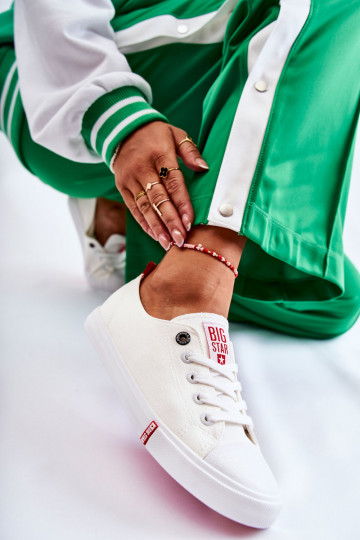 Dámská obuv Big Star FF274087 Bílá-červené