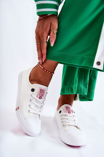 Dámská obuv Big Star FF274087 Bílá-červené 2