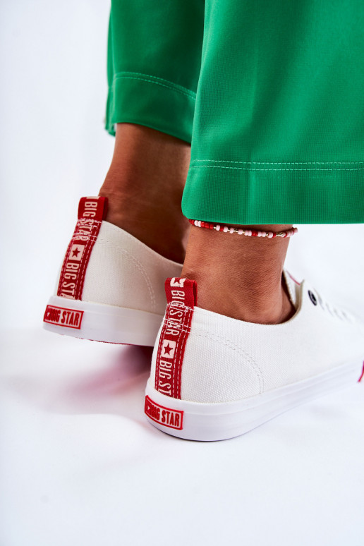 Dámská obuv Big Star FF274087 Bílá-červené