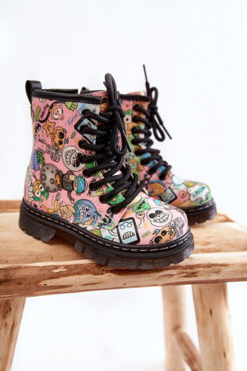 Zateplené dětské holínky  růžová Dexi