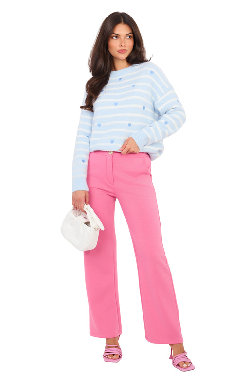 Kalhoty IT tmavě růžové