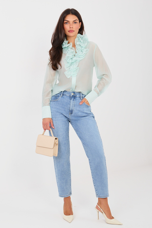 Modré džínové kalhoty