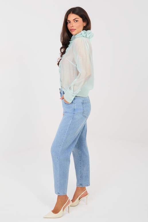 Modré džínové kalhoty