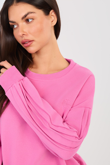 Tmavě růžový blůzon