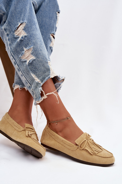 Dámské mokasíny se střapci Žluté Janelisse