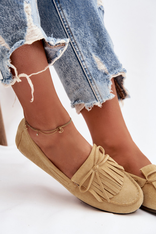 Dámské mokasíny se střapci Žluté Janelisse