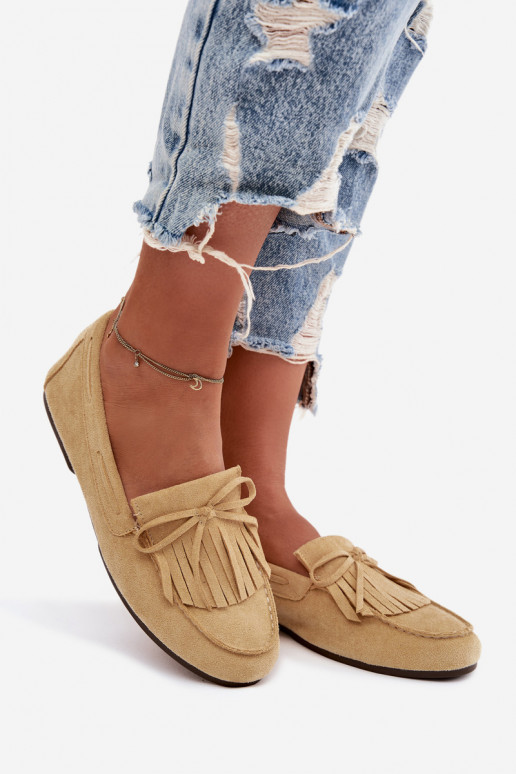 Dámské mokasíny se střapci Žluté Janelisse