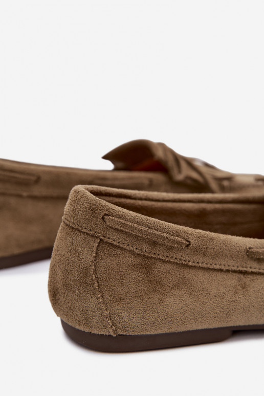 Dámské mokasíny se střapci zelené Janelisse