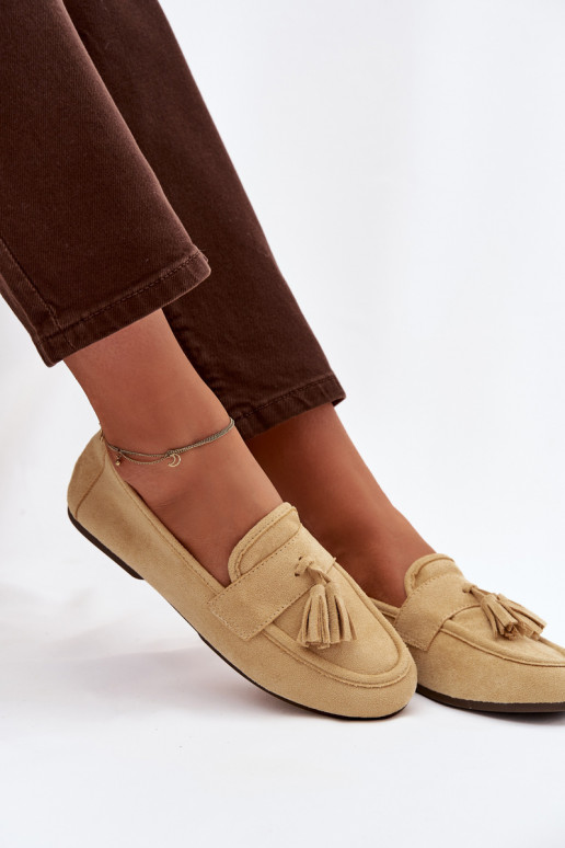 Dámské mokasíny Ploché boty se střapci Žluté Marilisse