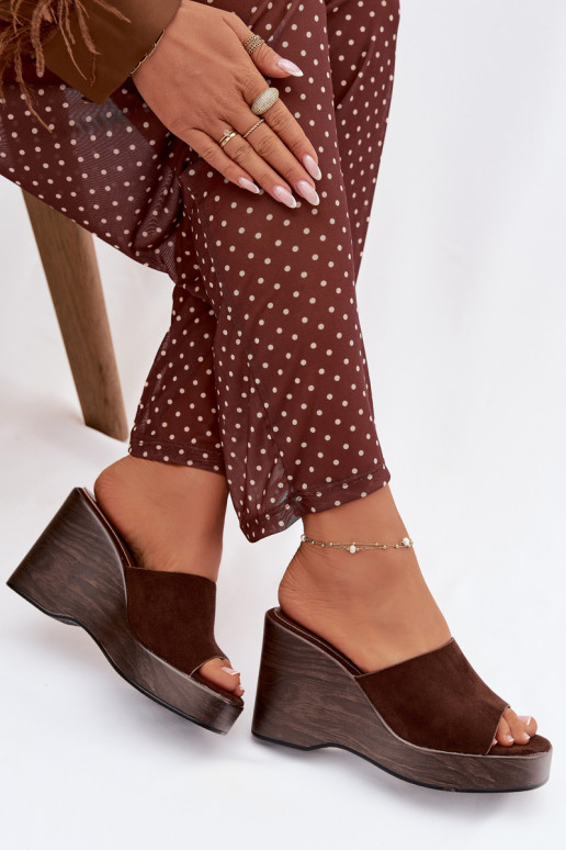 Dámské pantofle  Czekoladowe Ravelia