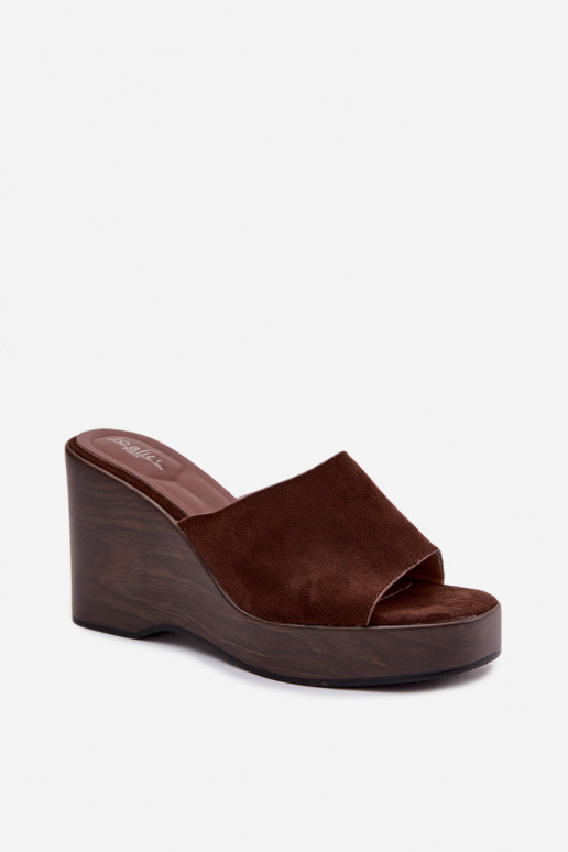 Dámské pantofle  Czekoladowe Ravelia