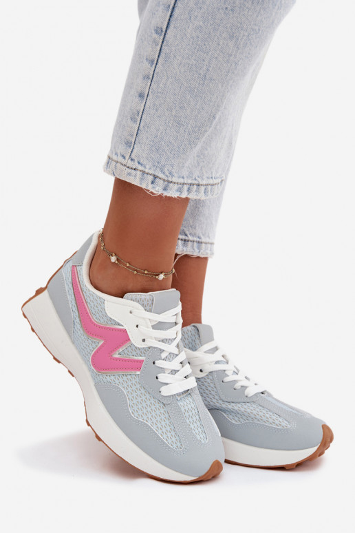 tenisky  s platformou modrá Janelora