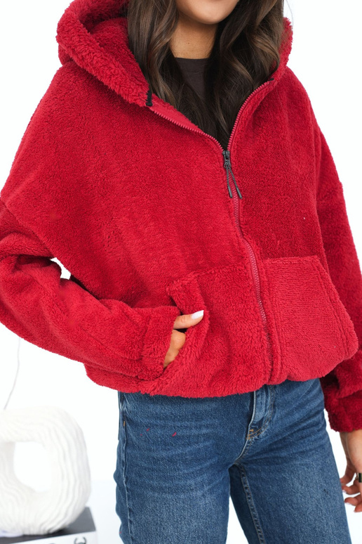 Tmavě červená bunda