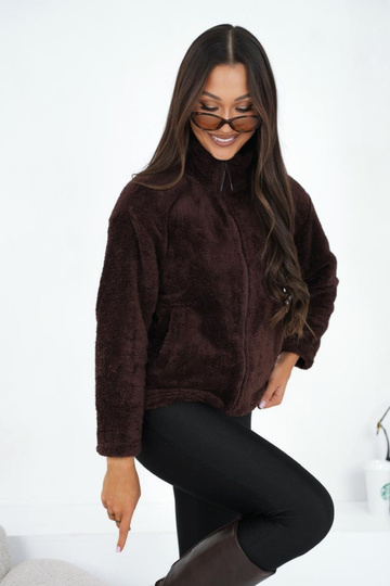 Tmavě hnědá bunda