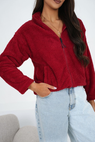 Tmavě červená bunda 2