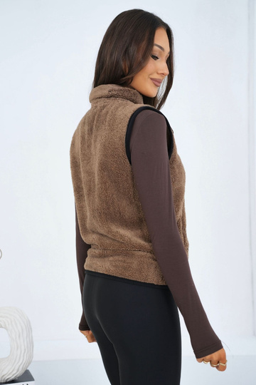 Tmavě písková vesta