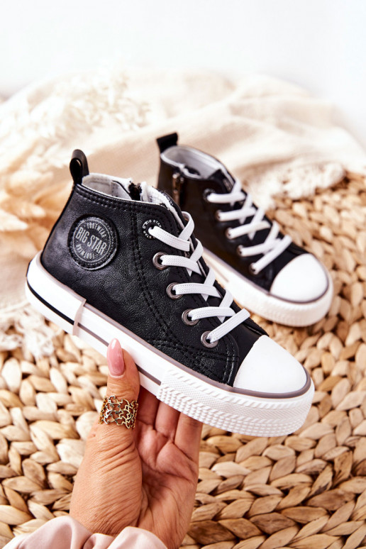 Dětská obuv s kamínkem BIG STAR II374003 Černé