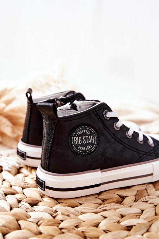 Dětská obuv s kamínkem BIG STAR II374003 Černé