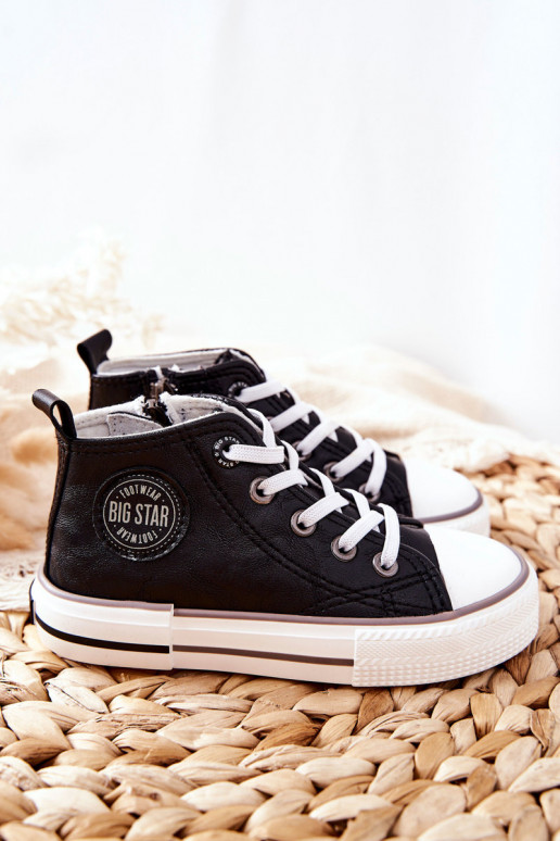 Dětská obuv s kamínkem BIG STAR II374003 Černé