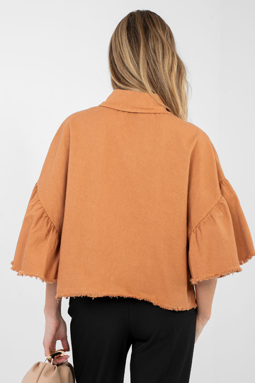 Bunda tmavě oranžová