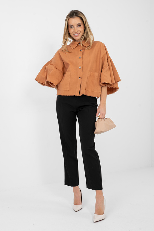 Bunda tmavě oranžová