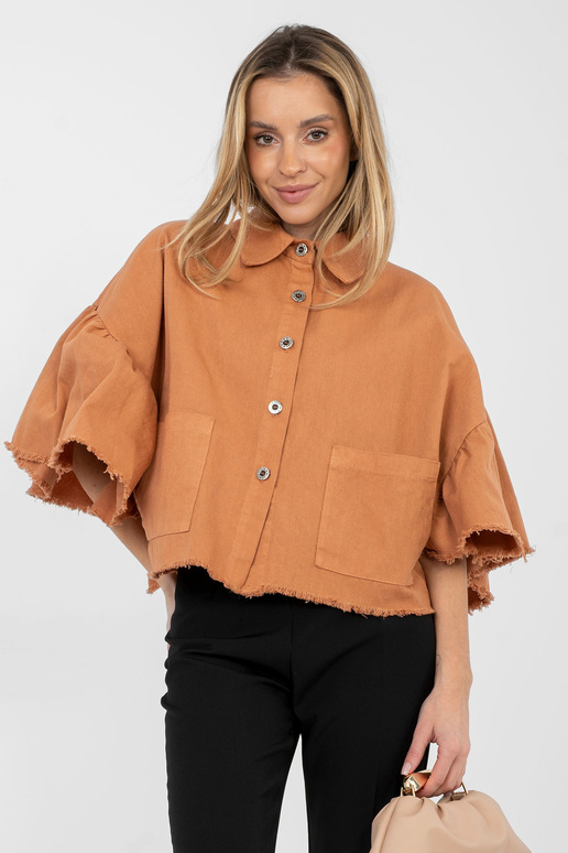 Bunda tmavě oranžová