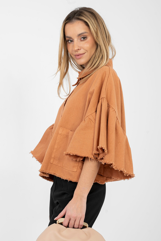 Bunda tmavě oranžová