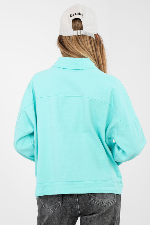 Bunda modro-tyrkysová