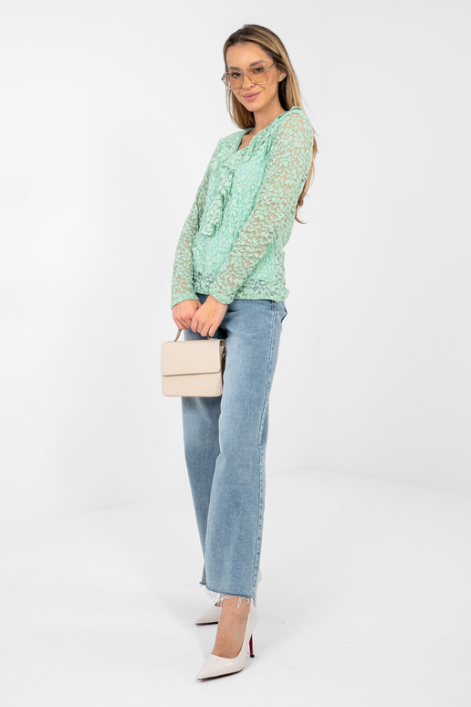 Pistáciově zelená halenka