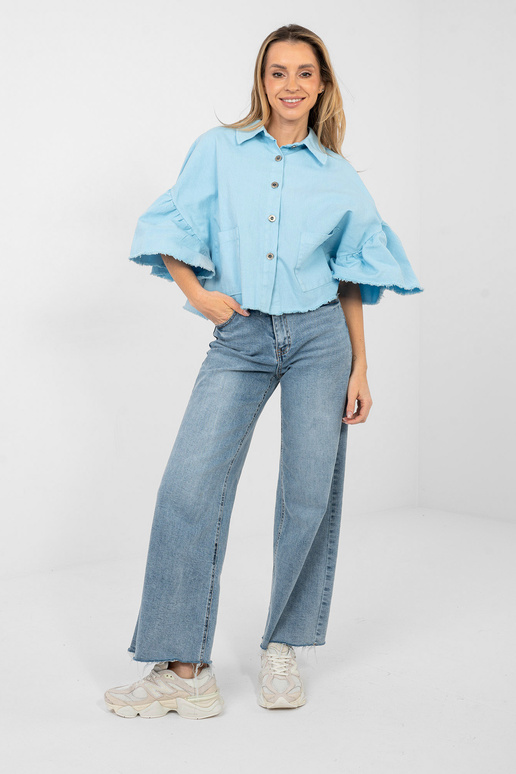 Bunda světle modrá