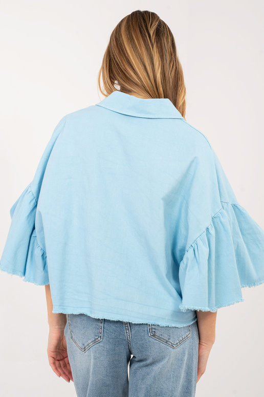 Bunda světle modrá