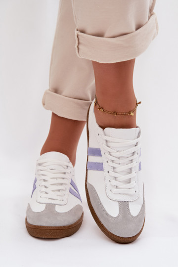 Zazoo N1068   Tenisky  Bílá-modrá 2