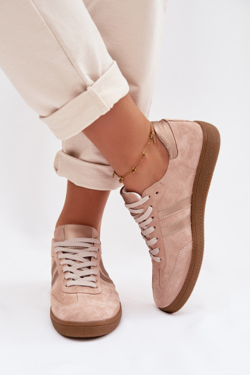 Zazoo N1068 ze semiše  Tenisky  růžová