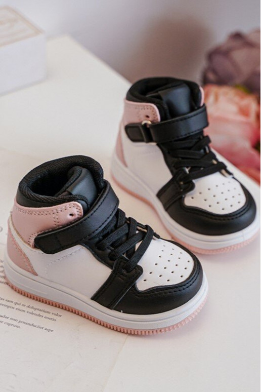  Dětská sportovní obuv Bílá-růžová Teredite