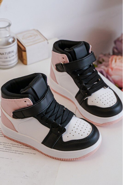  Dětská sportovní obuv Bílá-růžová Teredite