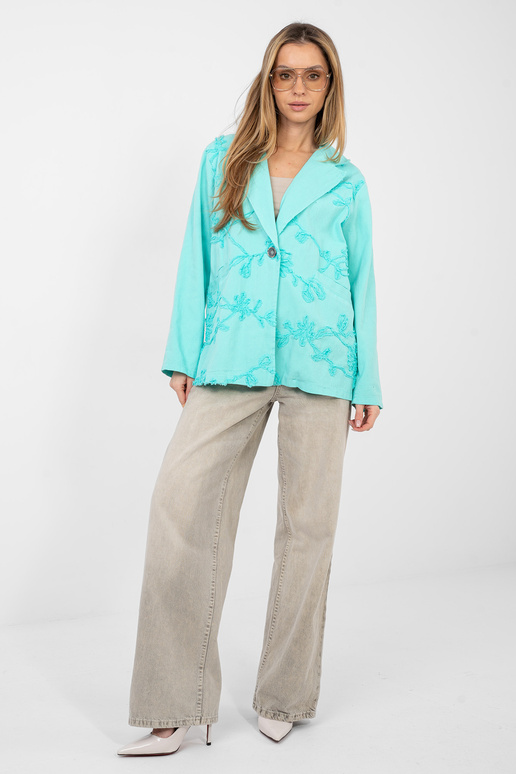 Pánské tyrkysové sako