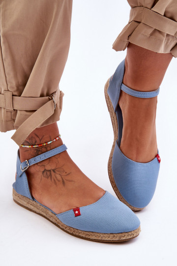  Espadrilky s platformou Big Star FF274532 modrá