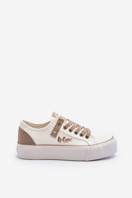  Ležérní obuv Lee Cooper LCW-24-31-2198 bílé