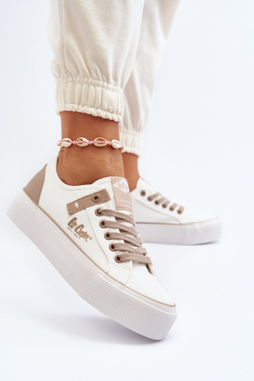  Ležérní obuv Lee Cooper LCW-24-31-2198 bílé