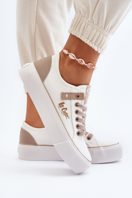  Ležérní obuv Lee Cooper LCW-24-31-2198 bílé